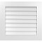 Ekena Millwork Vertical Surface Mount PVC Gable Vent: Non-Functional, w/ 3-1/2"W x 1"P Standard Frame, 28"W x 26"H GVPVE28X2601SN - alternate 1